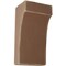 Ekena Millwork 5 1/4"W x 4"D x 10"H Clarksville Wood Vintage Decor Bracket, Weathered Brown BKTWD05X04X10CVBR - alternate 1